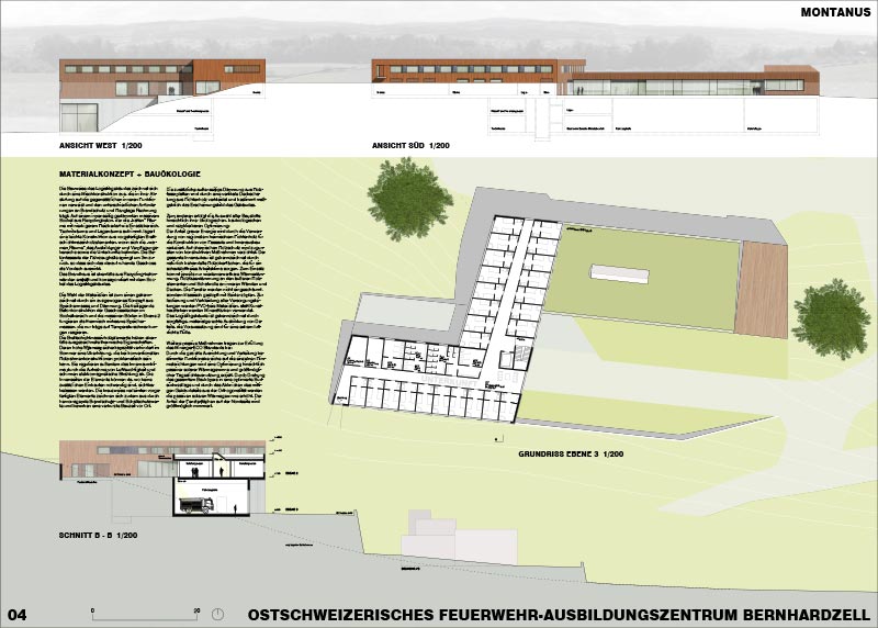 Fahr Architekt Hannover - Feuerwehr Ausbildungszentrum <small>Bernhardzell Schweiz</small>